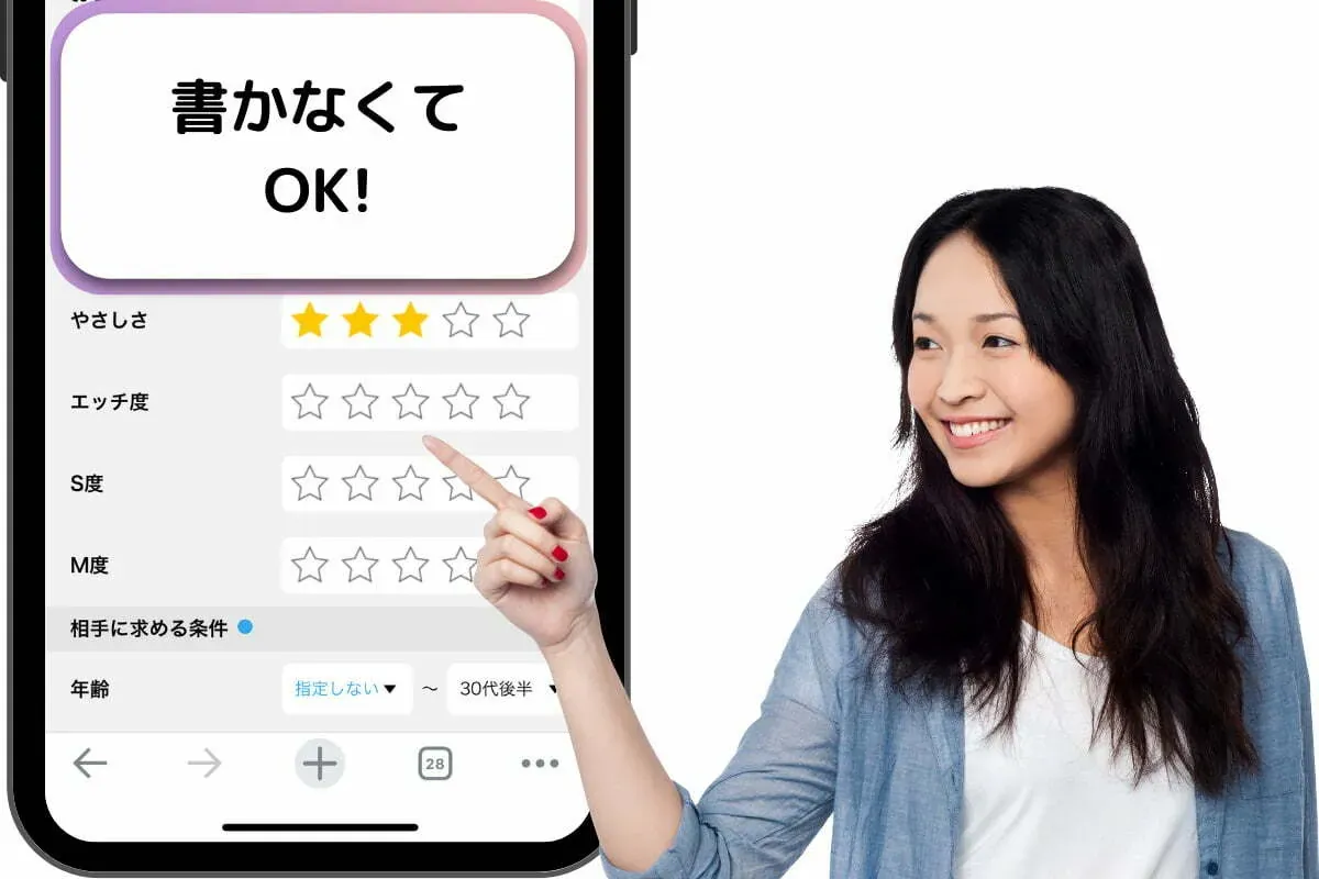 「エッチ度」などは書かないほうが無難