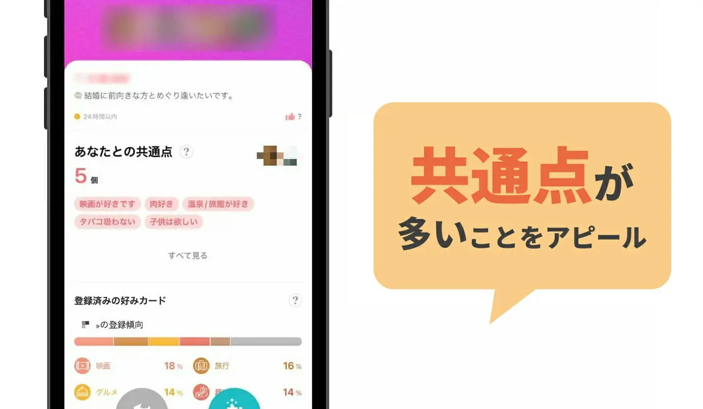 共通点が多いことをアピール