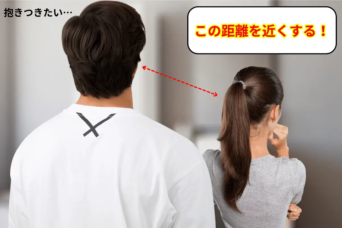 無防備な後ろ姿